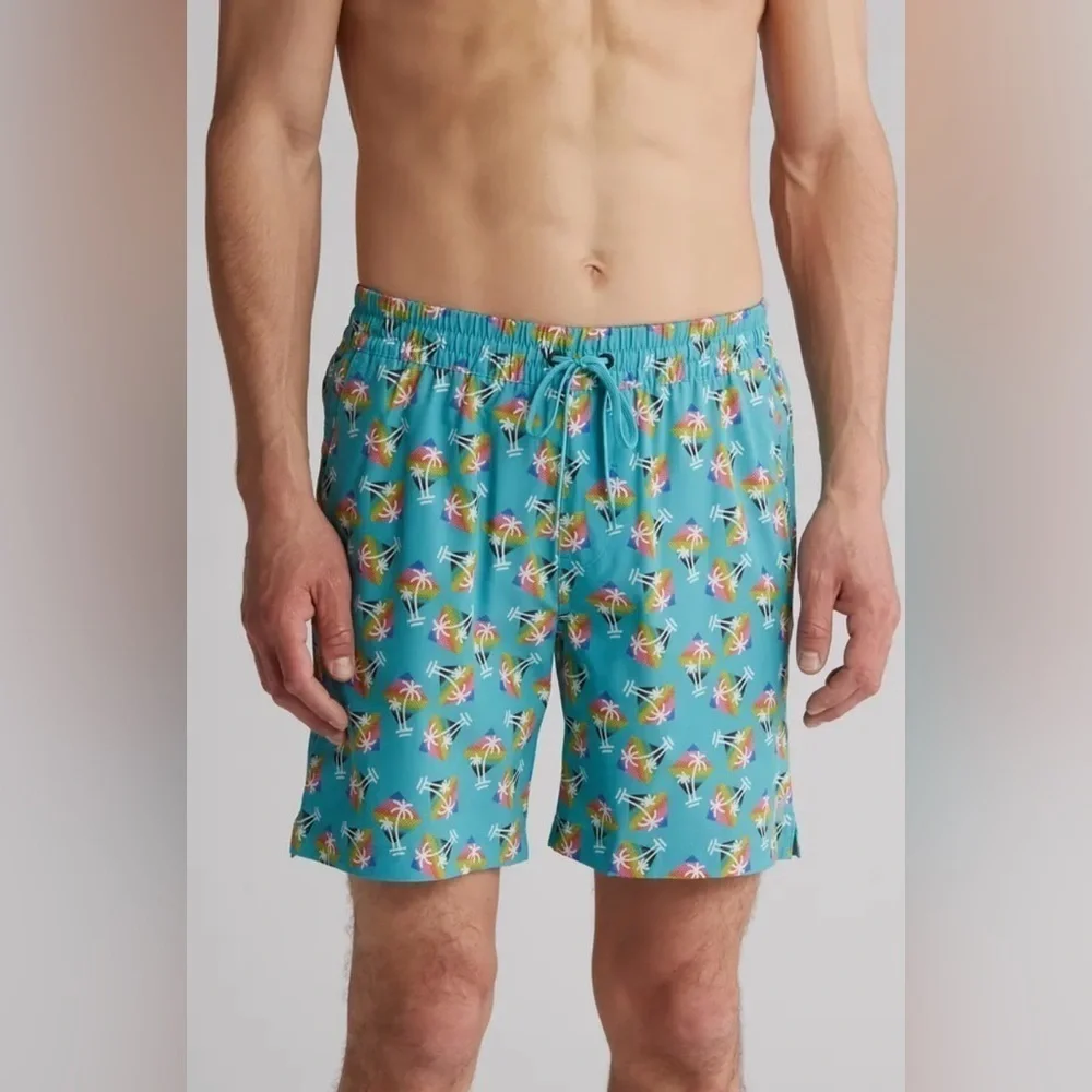 New With Tags Hurley Rainbow Palm Tree Volley Swim Shorts Size XL